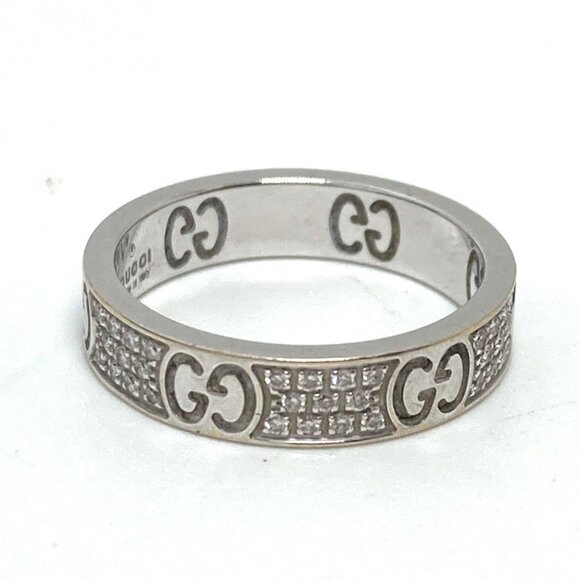 GUCCI White Gold Diamond Ring - Picture 4 of 8
